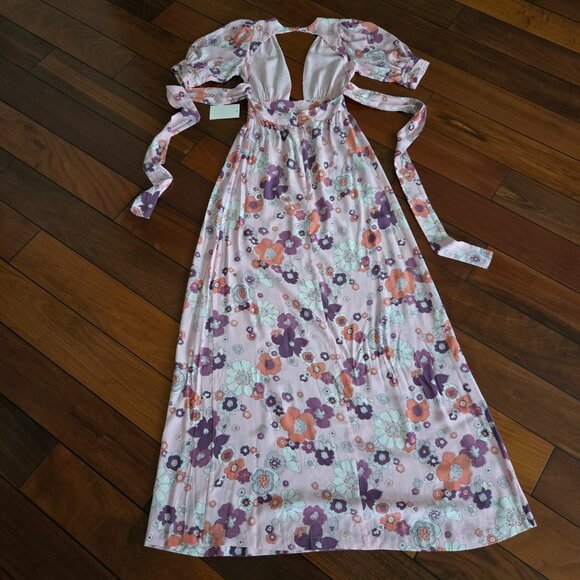 For Love & Lemons Magnolia Maxi Dress SZ XS - Picture 7 of 12